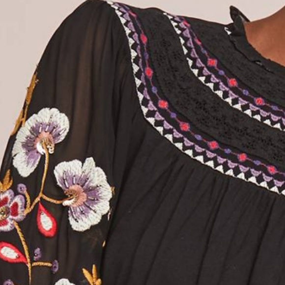 NWT Anthropologie LOUISE EMBROIDERED TOP - Picture 5 of 8
